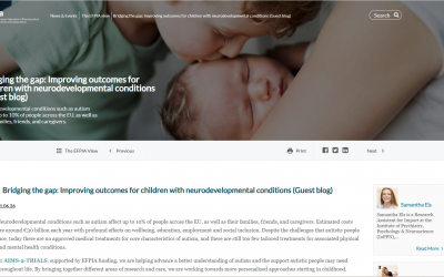 AIMS-2-TRIALS researchers publish blog sharing the impact of childhood neurodevelopmental projects